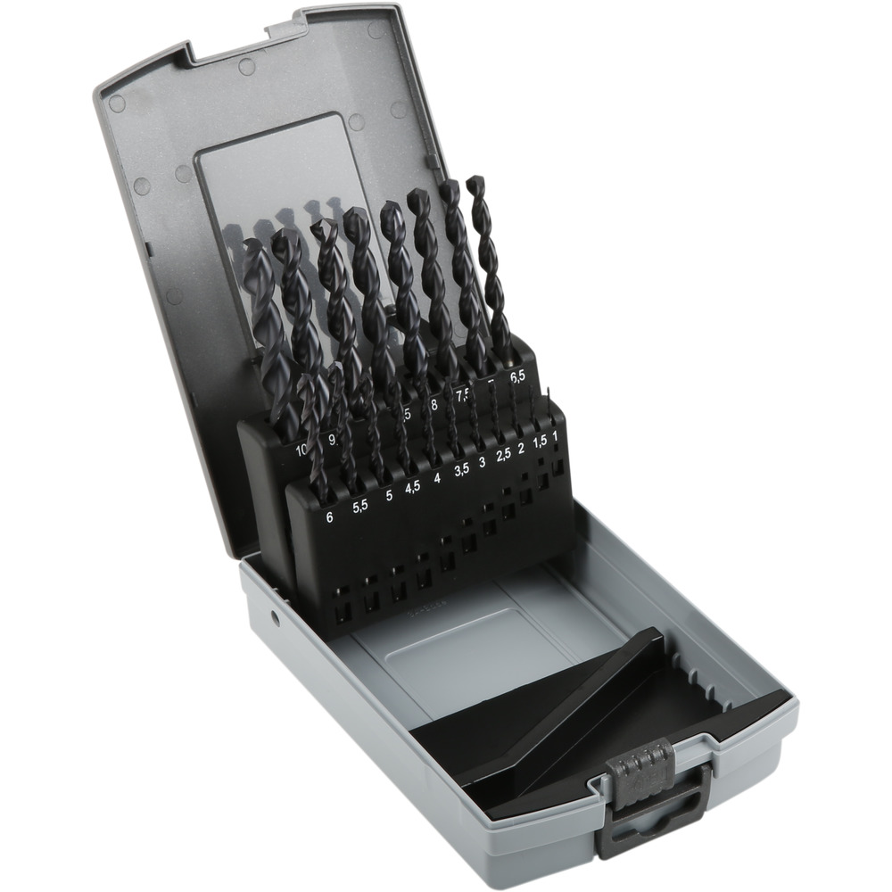 Set Punto Spirale DIN 338 HSS-TiAlN, e Farkëtuar, Tip W