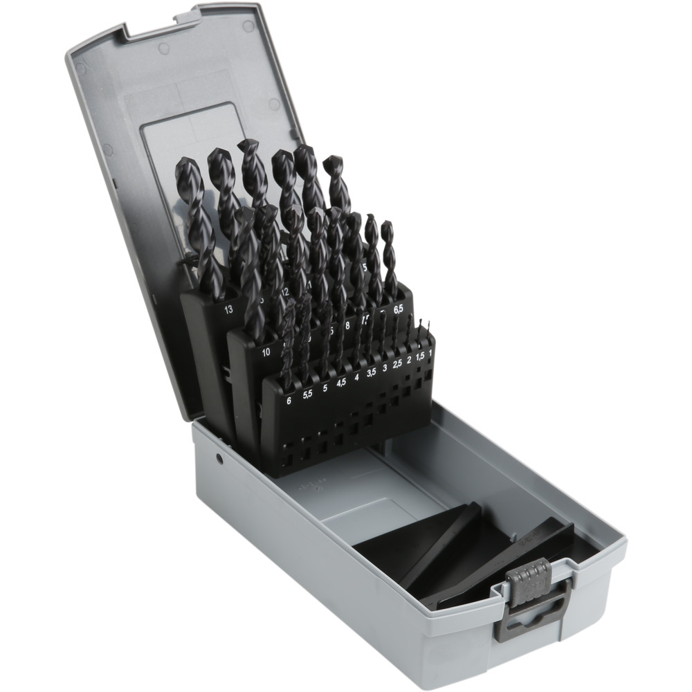 Set Punto Spirale DIN 338 HSS-TiAlN, e Farkëtuar, Tip W