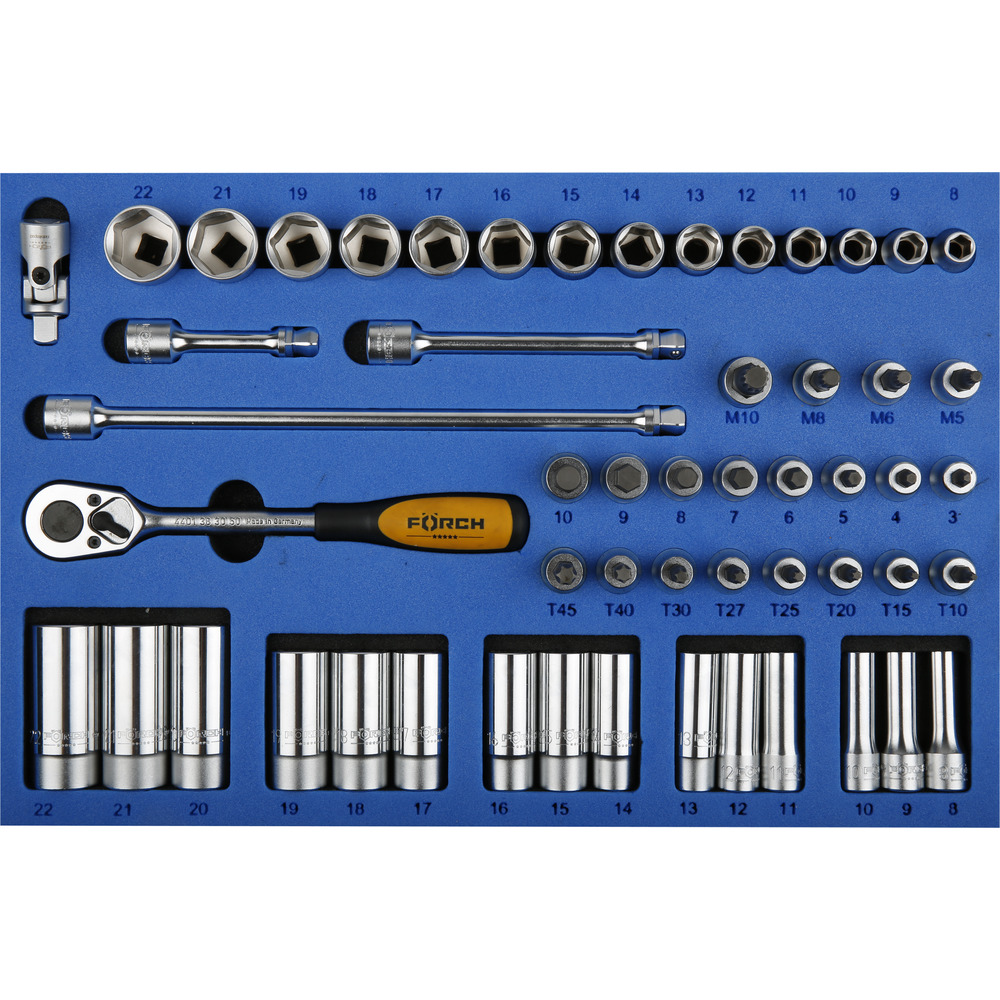 Set Veglash 3/8", 54-pce. FÖRCH 5*
