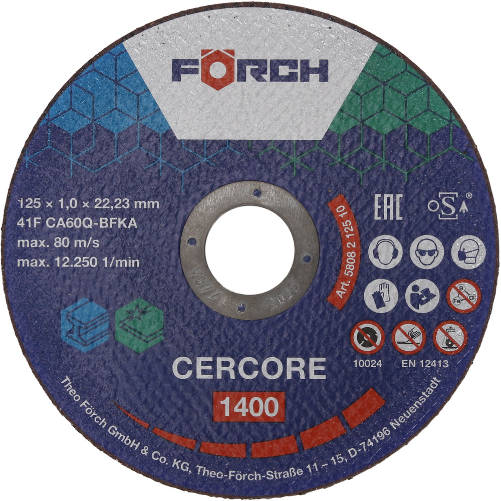 Gur Prerës Çelik / Inox CERCORE 1400, me Kokërr Qeramike