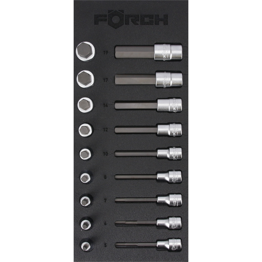 Set Gotash 6-point 1/2", 18 copë FÖRCH 5*