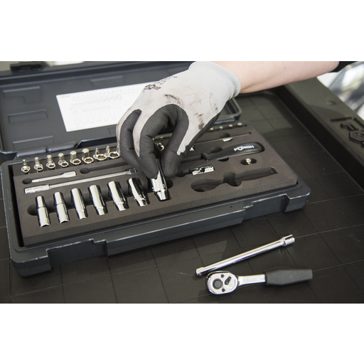 Socket set, hexagonal 1/4”, 47-piece buy | FÖRCH